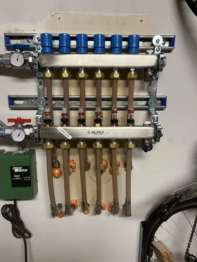 Plumber performing Gas Leak Detection at a residential property in Bellingham